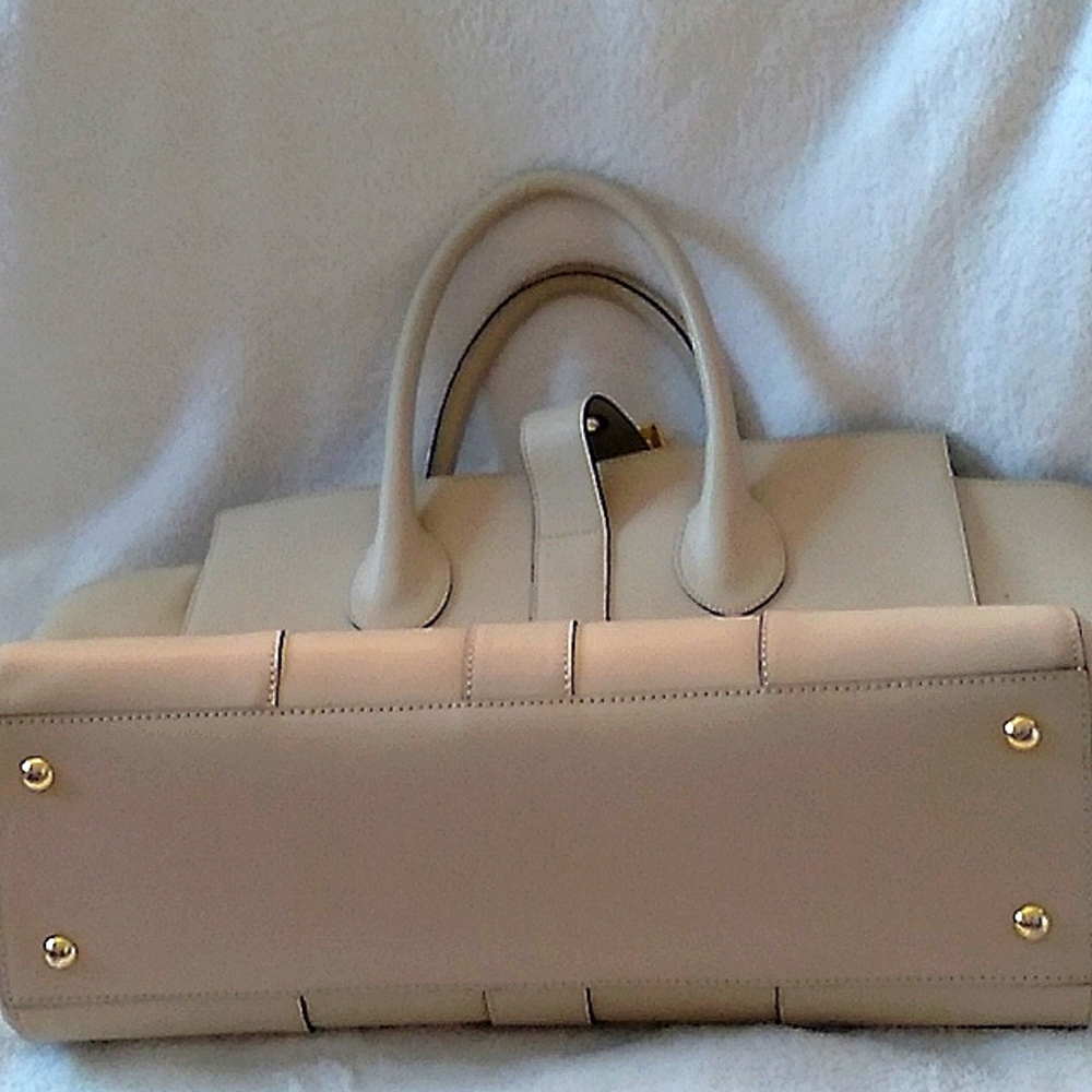 Beautiful Extra large MY CHOICE Italian leather taupe bag. Made in Italy ๐ฎ๐น - Picture 4 of 5